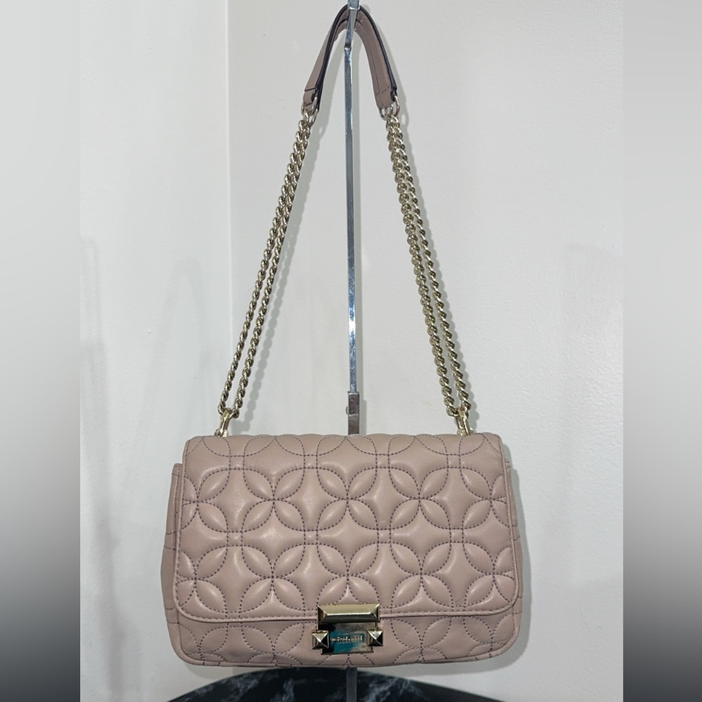Michael Kors Sloan Large Quilted Chain Shoulder Bag AUTHENTIC - Picture 2 of 14